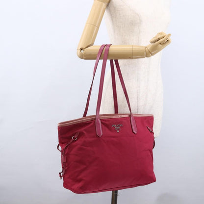 Prada Vintage Tote Tessuto, PINK, NYLON, Tote bag