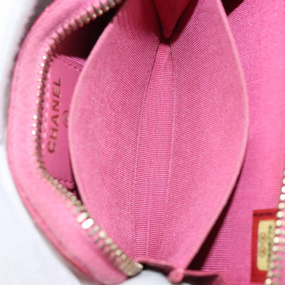 Chanel So Black CC Zip Coin Purse Quilted Lambskin, PINK, LEATHER, Wallets