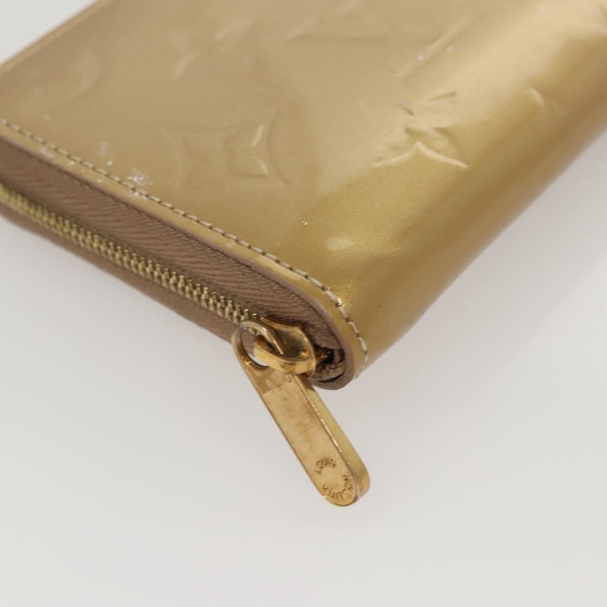 Louis Vuitton Porte-Monnaie Zippy Wallet Monogram Vernis, BEIGE, PATENT_LEATHER, Wallets