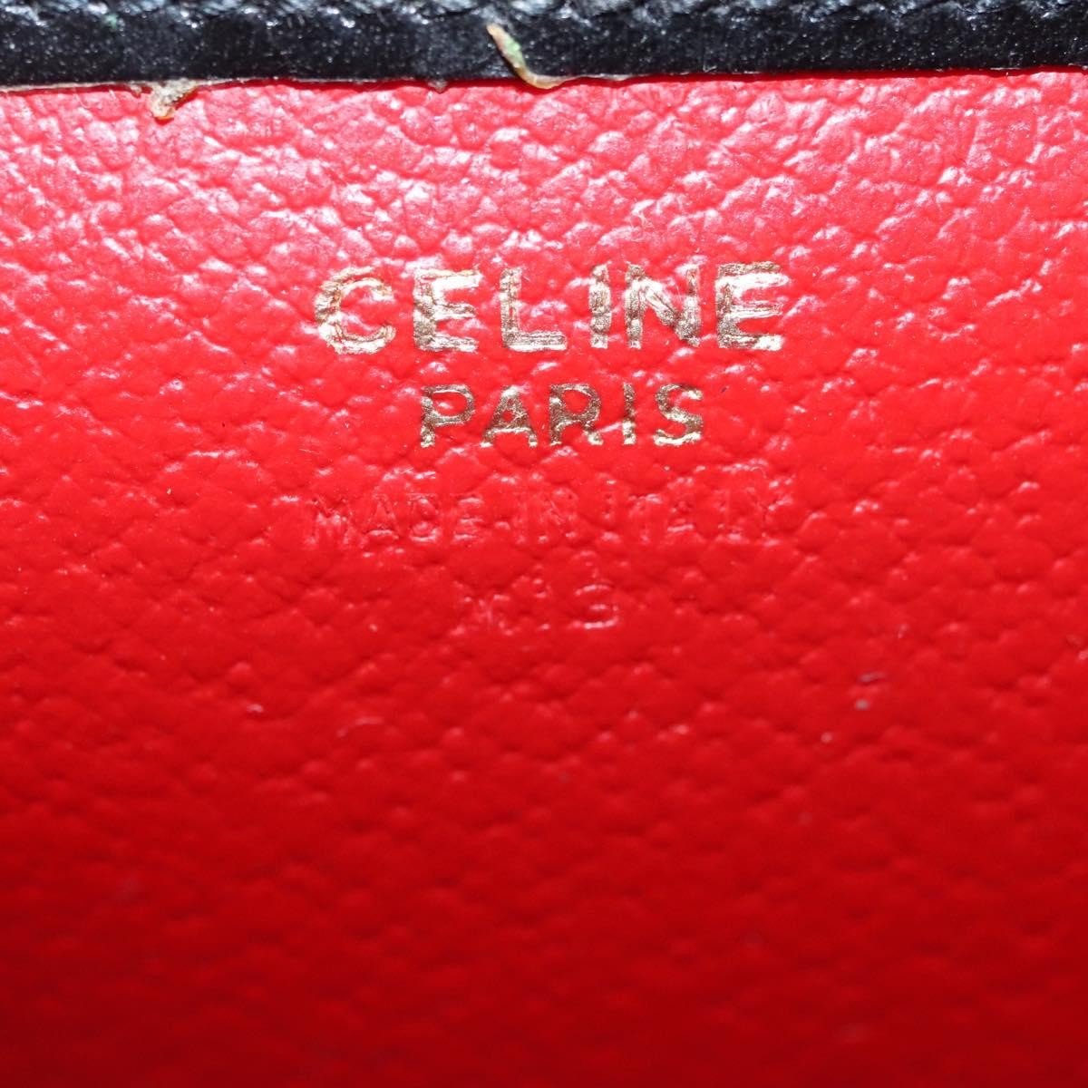 Celine Circle logo Suede and Leather, GREEN, SUEDE, Clutche & pouche