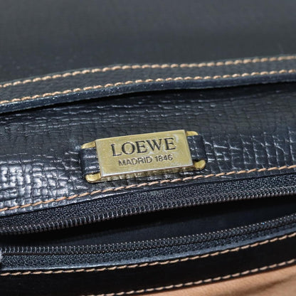 Loewe Barcelona Shoulder Bag Leather, BLACK, LEATHER, Handbag