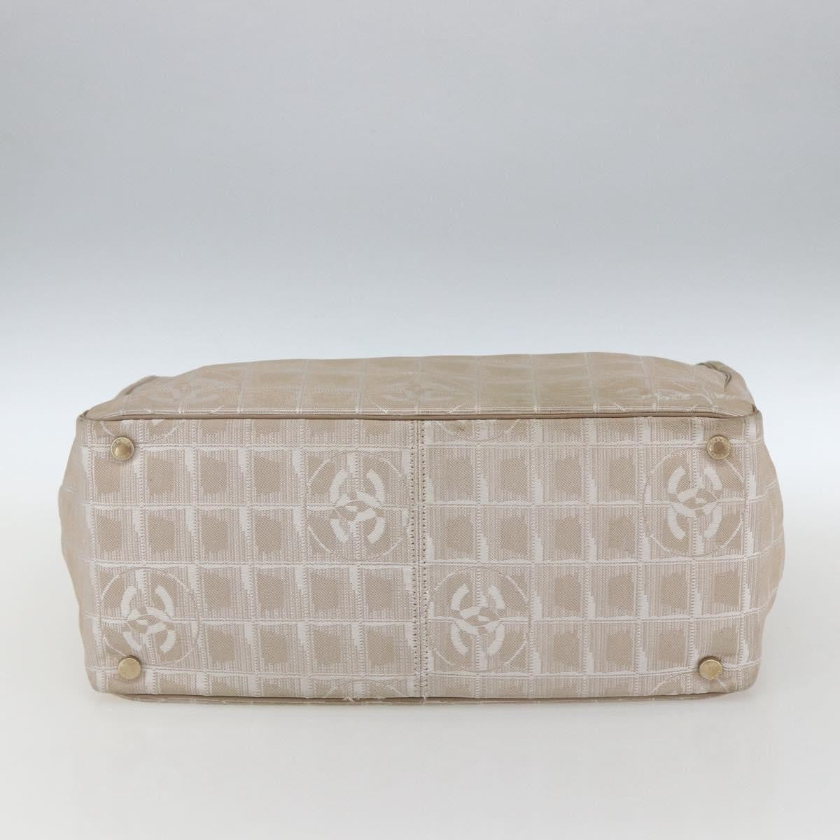 Chanel Travel Line Tote Nylon, BEIGE, NYLON, Tote bag