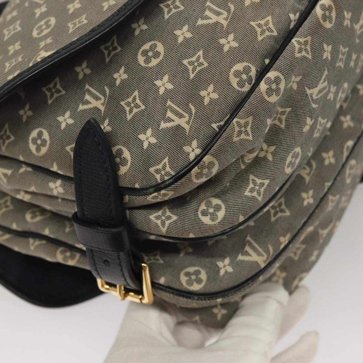 Louis Vuitton Saumur Handbag Monogram Idylle, GRAY, CANVAS, Handbag
