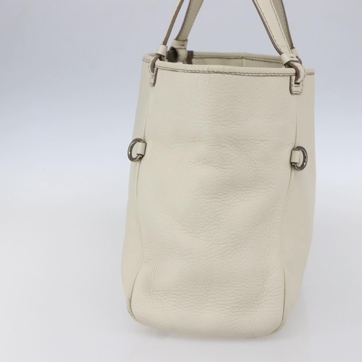 Salvatore Ferragamo Vintage Tote bag Leather, WHITE, LEATHER, Tote bag