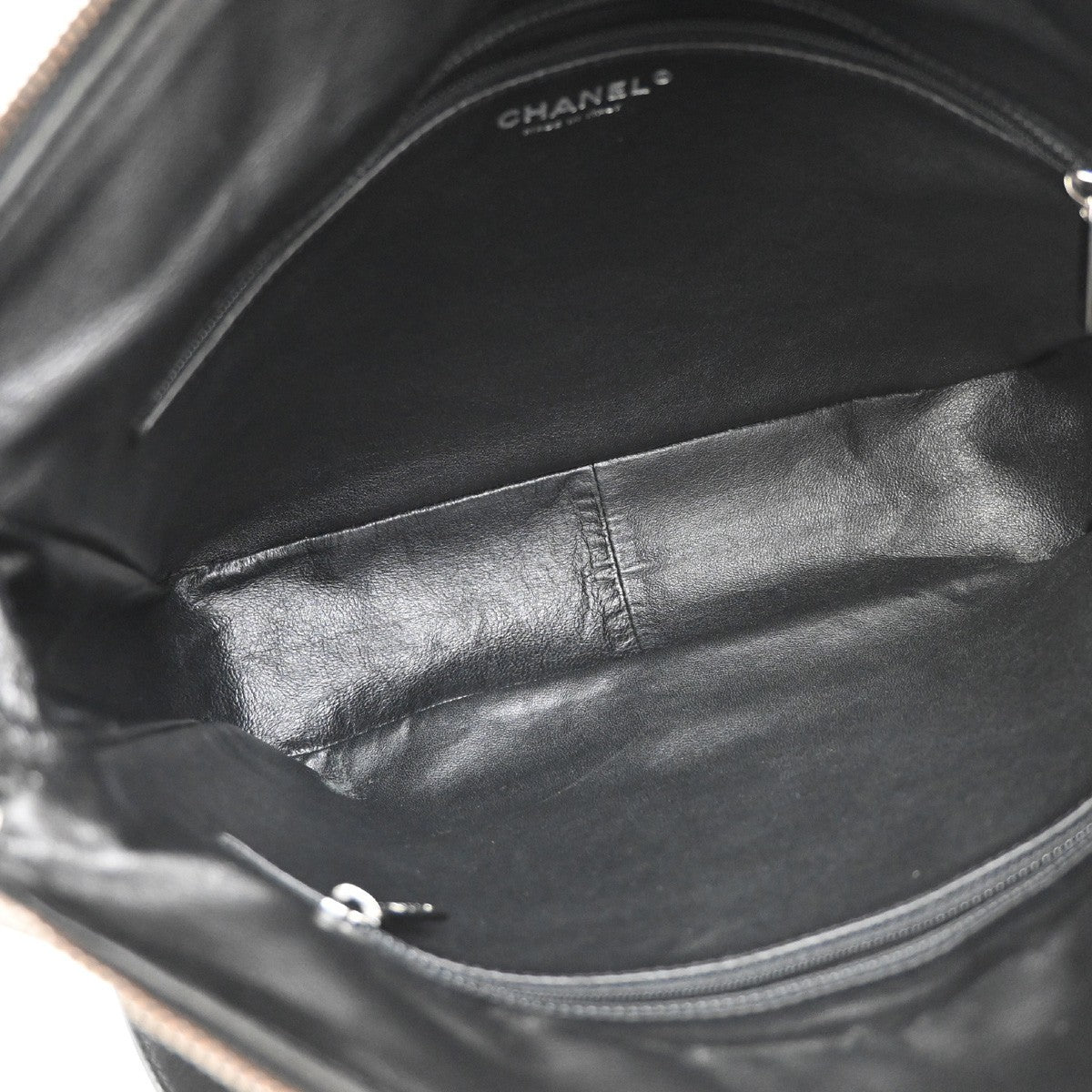 Chanel Vintage Timeless CC Adjustable Shoulder Bag Quilted Caviar, BLACK, LEATHER, Shoulder bag