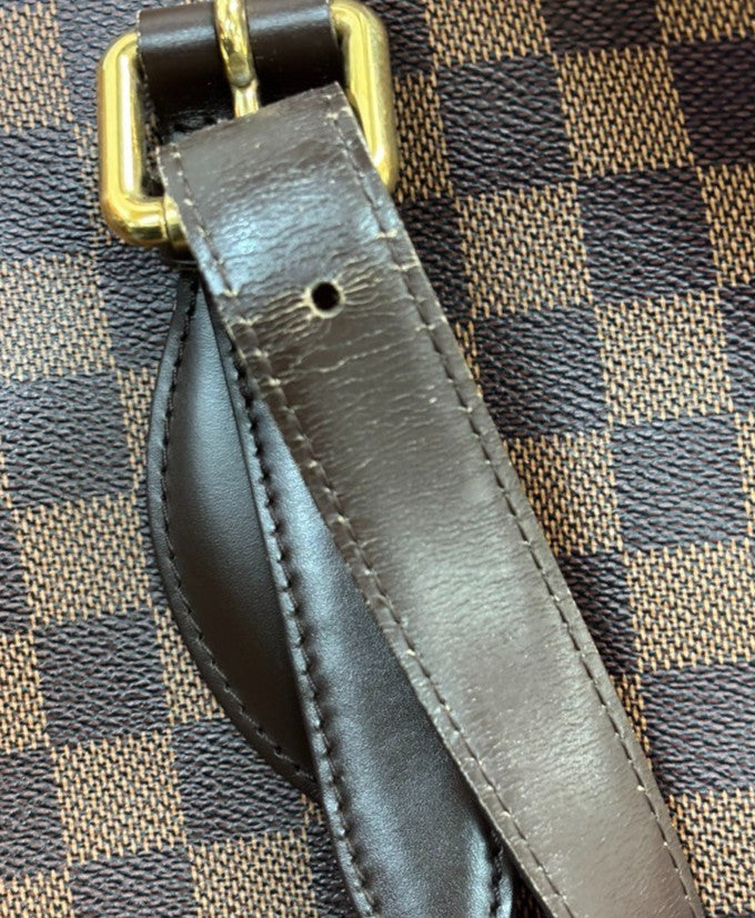 Louis Vuitton Hampstead Handbag Damier, BROWN, CANVAS, Shoulder bag