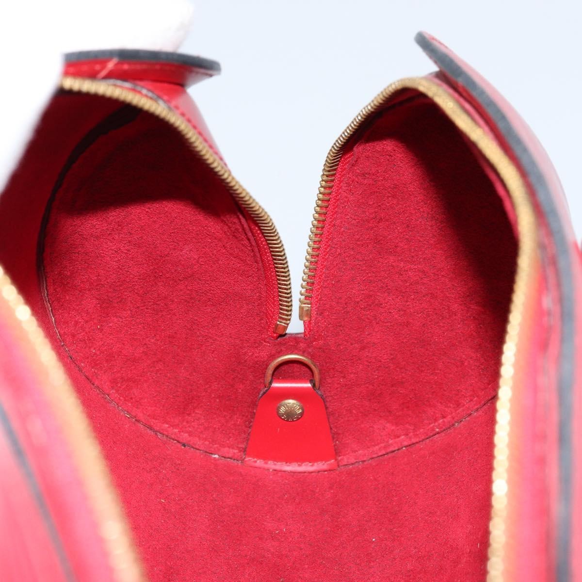 Louis Vuitton Soufflot Handbag Epi Leather, Red, Leather, Handbag