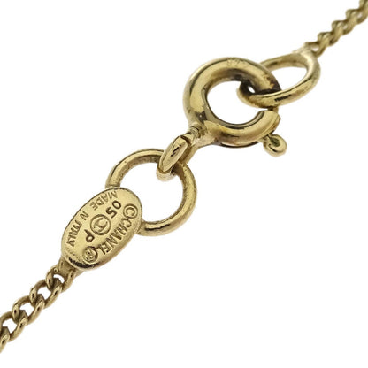 Chanel Camellia Pendant Necklace Metal with Enamel, GOLD, GOLD_PLATED, Necklace