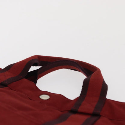 Hermes Fourre Tout Tote Canvas, RED, CANVAS, Tote bag