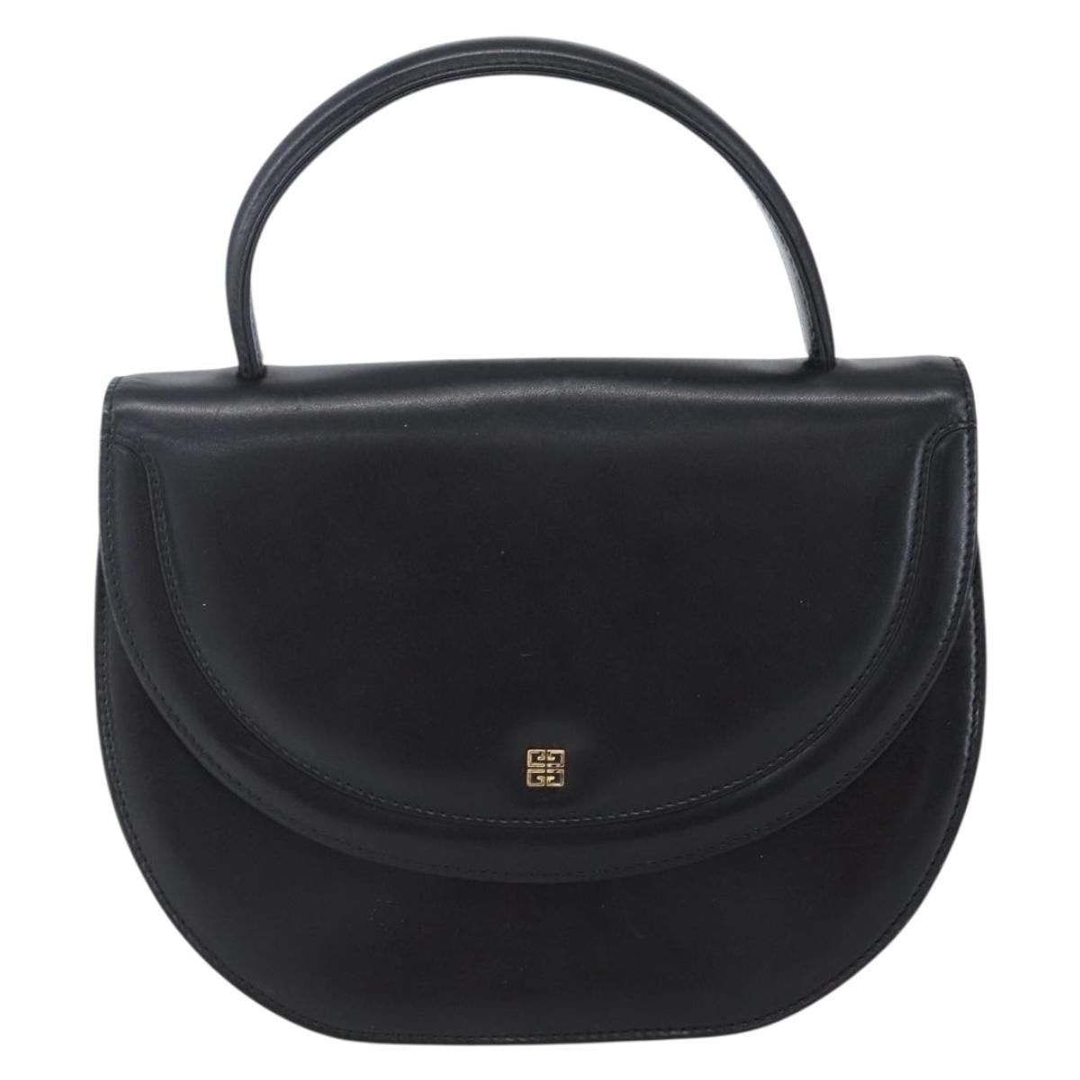 Givenchy Vintage 4G handbag Leather, BLACK, LEATHER, Handbag