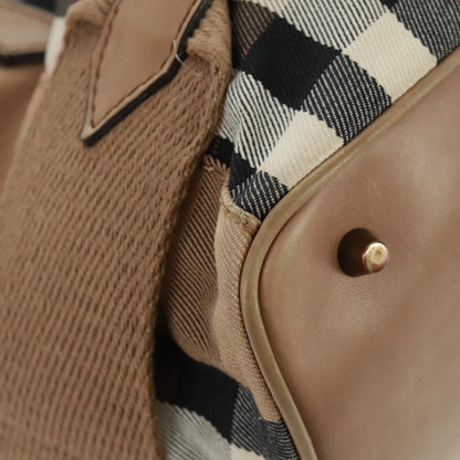 Burberry Brecon Convertible Tote House Check Canvas, BEIGE, CANVAS, Tote bag