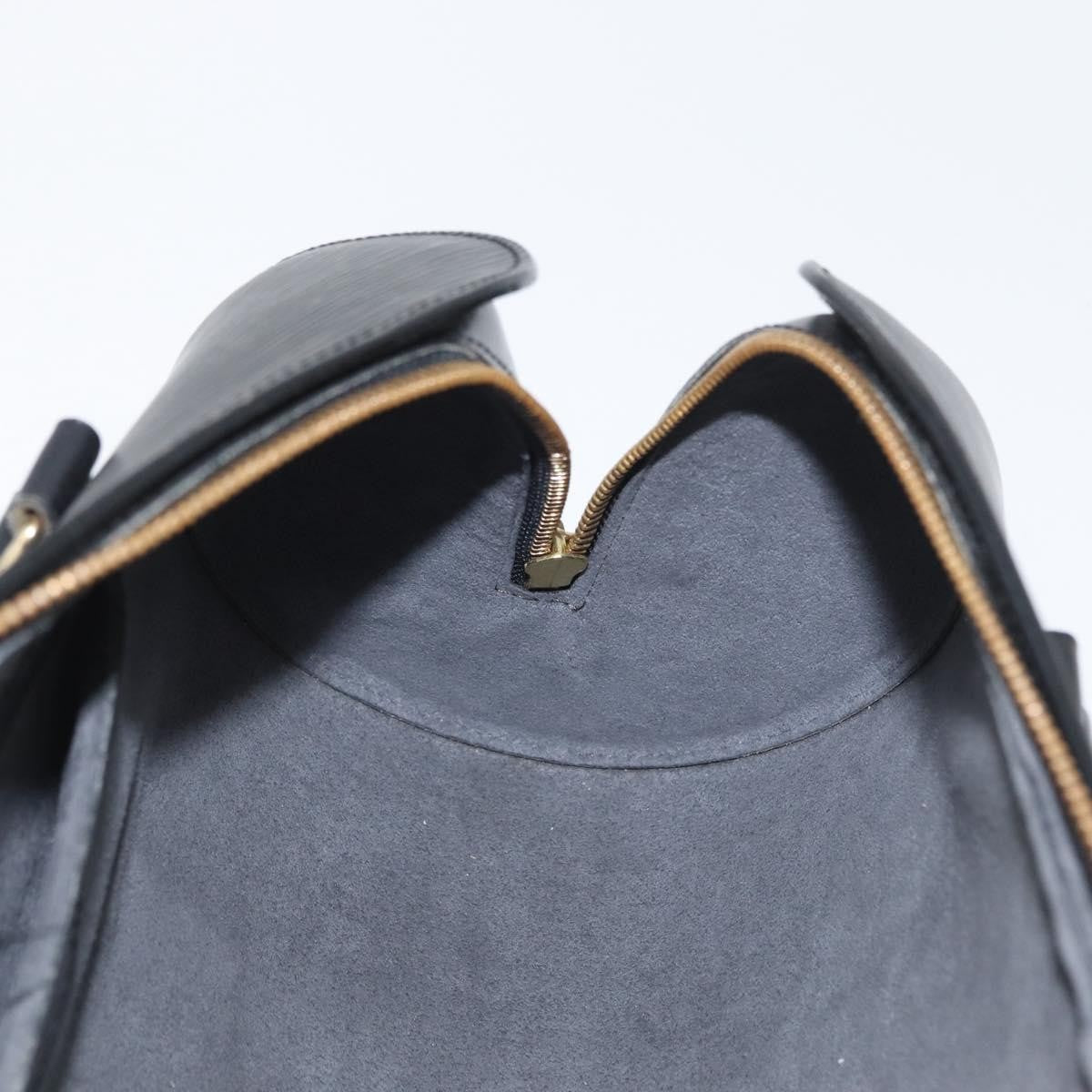 Louis Vuitton Soufflot Handbag Epi Leather, BLACK, LEATHER, Handbag