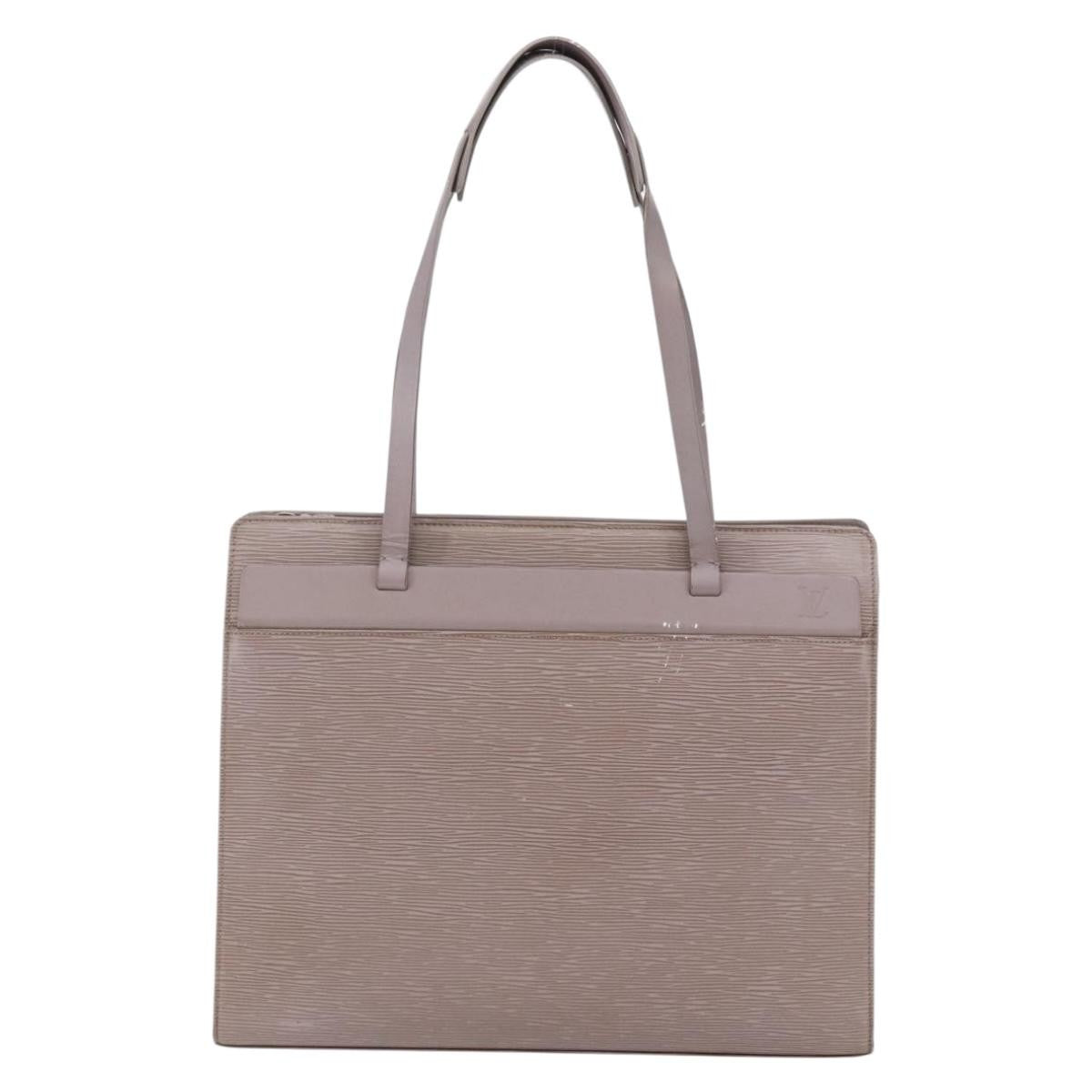 Louis Vuitton Croisette Handbag Epi Leather, PURPLE, LEATHER, Tote bag