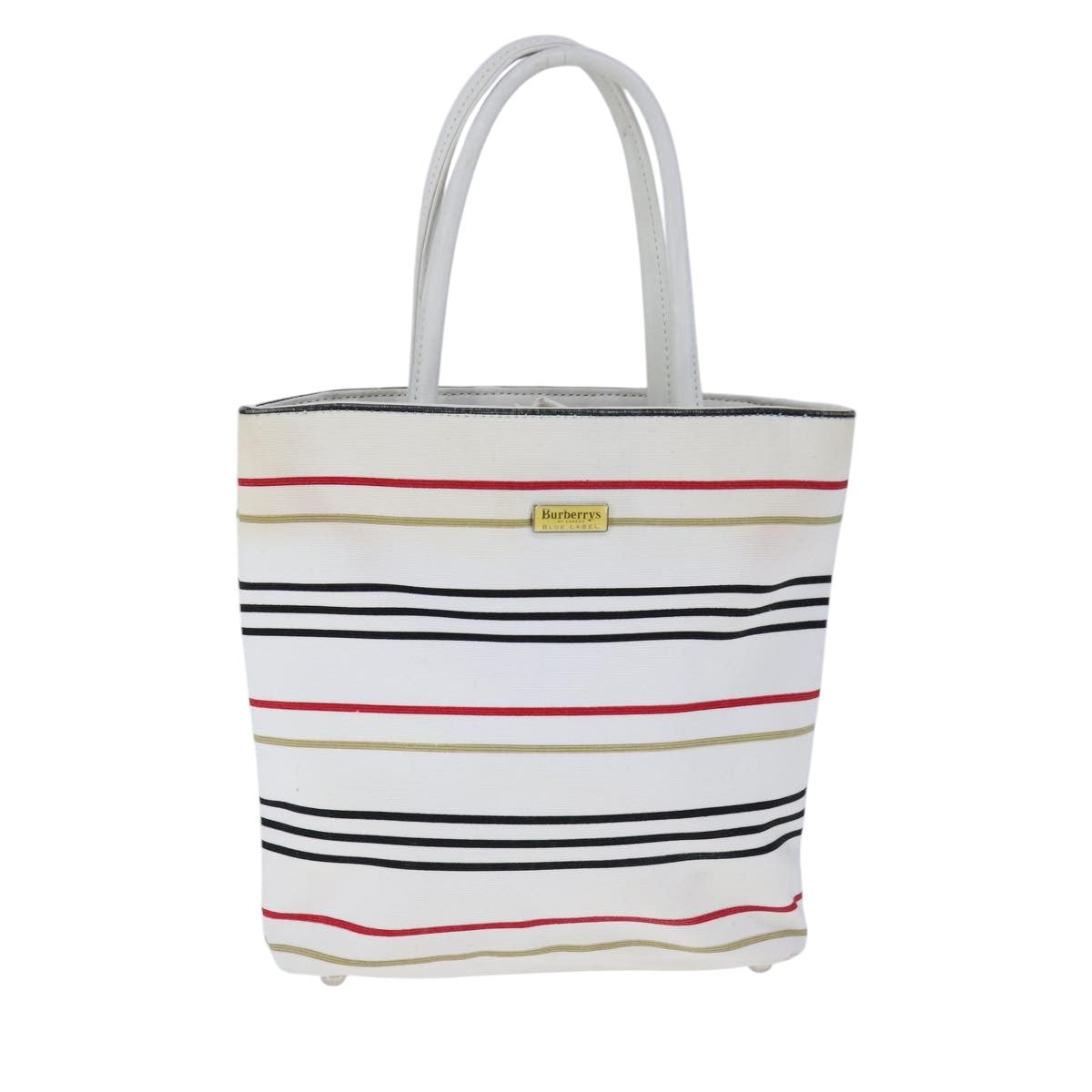 Burberry Blue Label Handbag Canvas, WHITE, CANVAS, Handbag