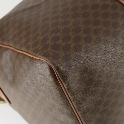 Celine Vintage Duffle Bag Canvas and Leather, BROWN, CANVAS, Travel bag