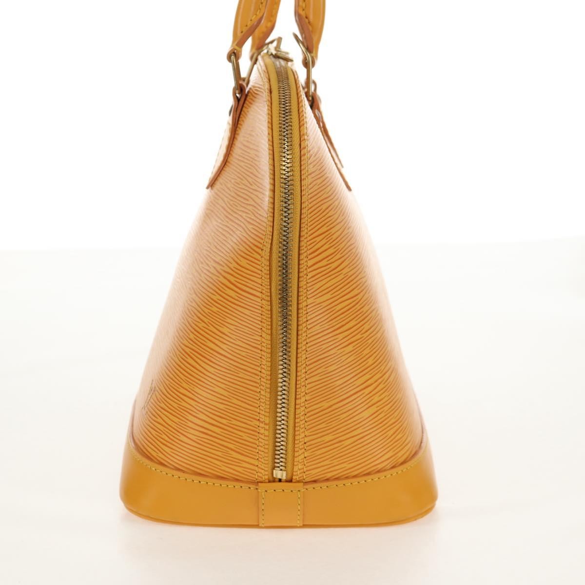 Louis Vuitton Alma Handbag Epi Leather, YELLOW, LEATHER, Handbag