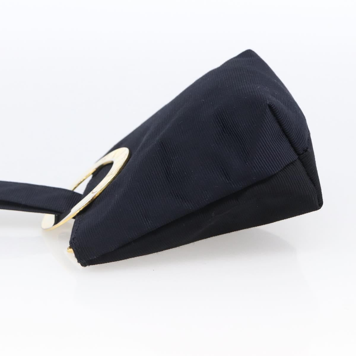 Celine Circle Logo Pouch Nylon, NAVY, NYLON, Clutche & pouche