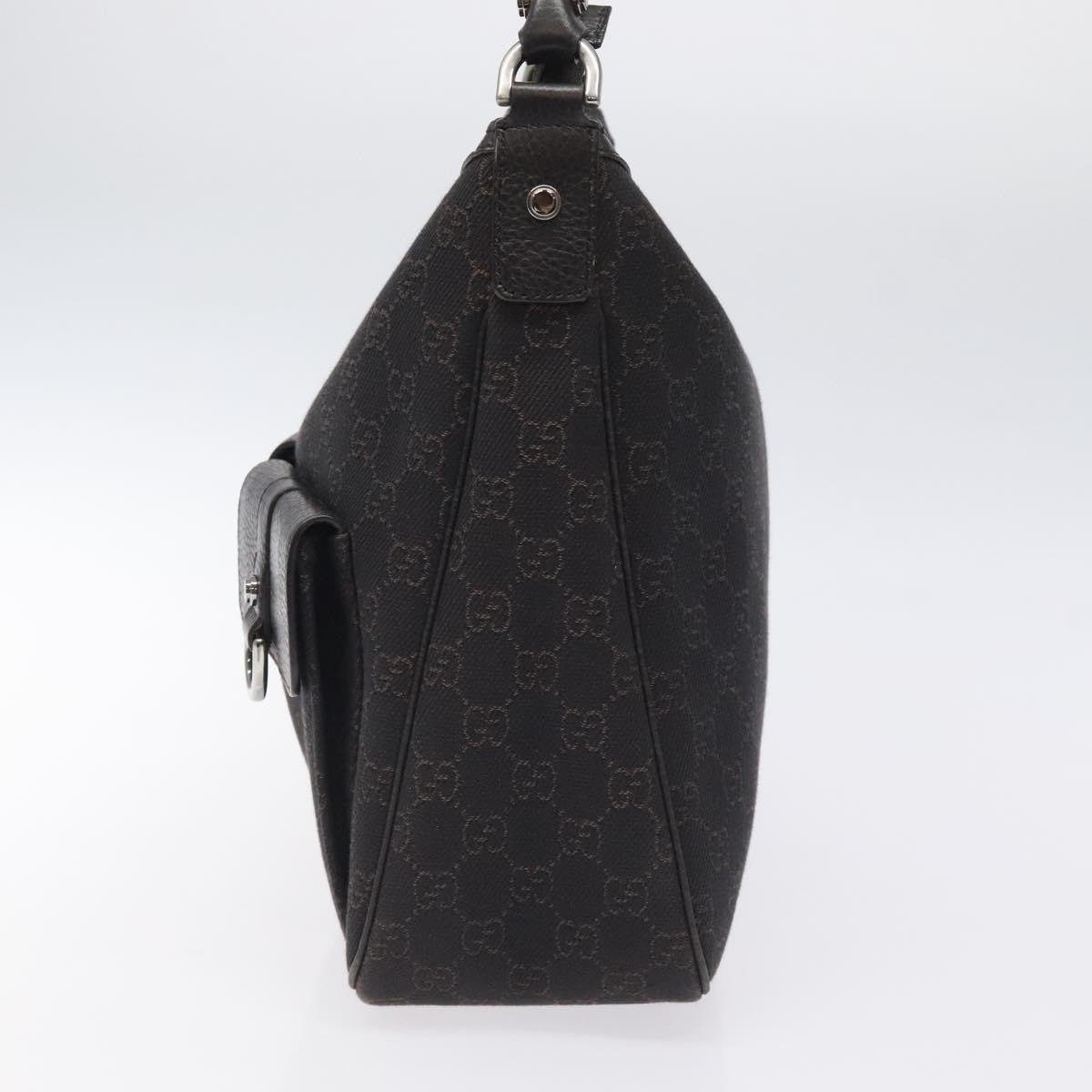 Gucci Abbey Pocket Hobo GG Canvas, BROWN, CANVAS, Shoulder bag