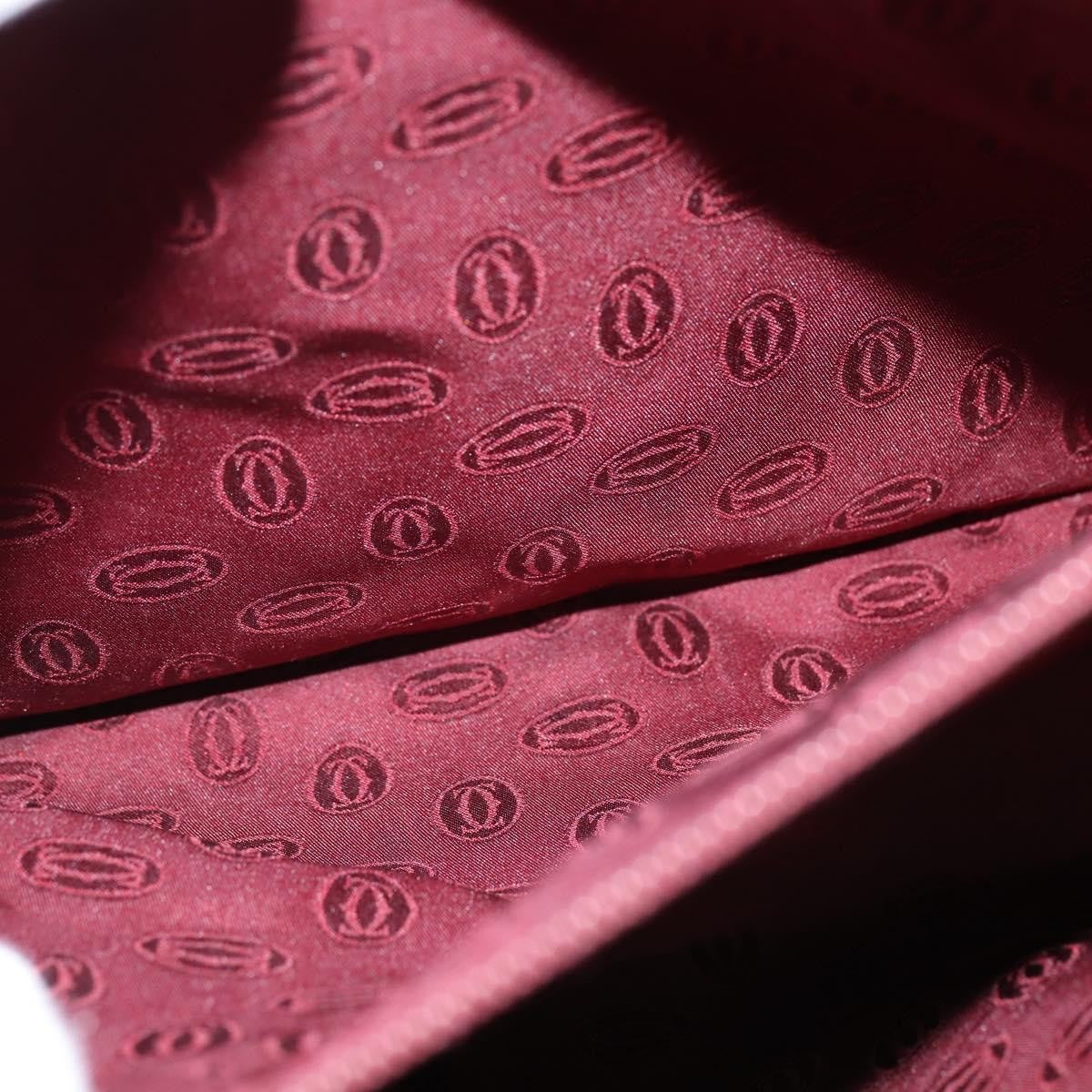 cartier Must de Cartier Shoulder Bag Leather, BURGUNDY, LEATHER, Shoulder bag