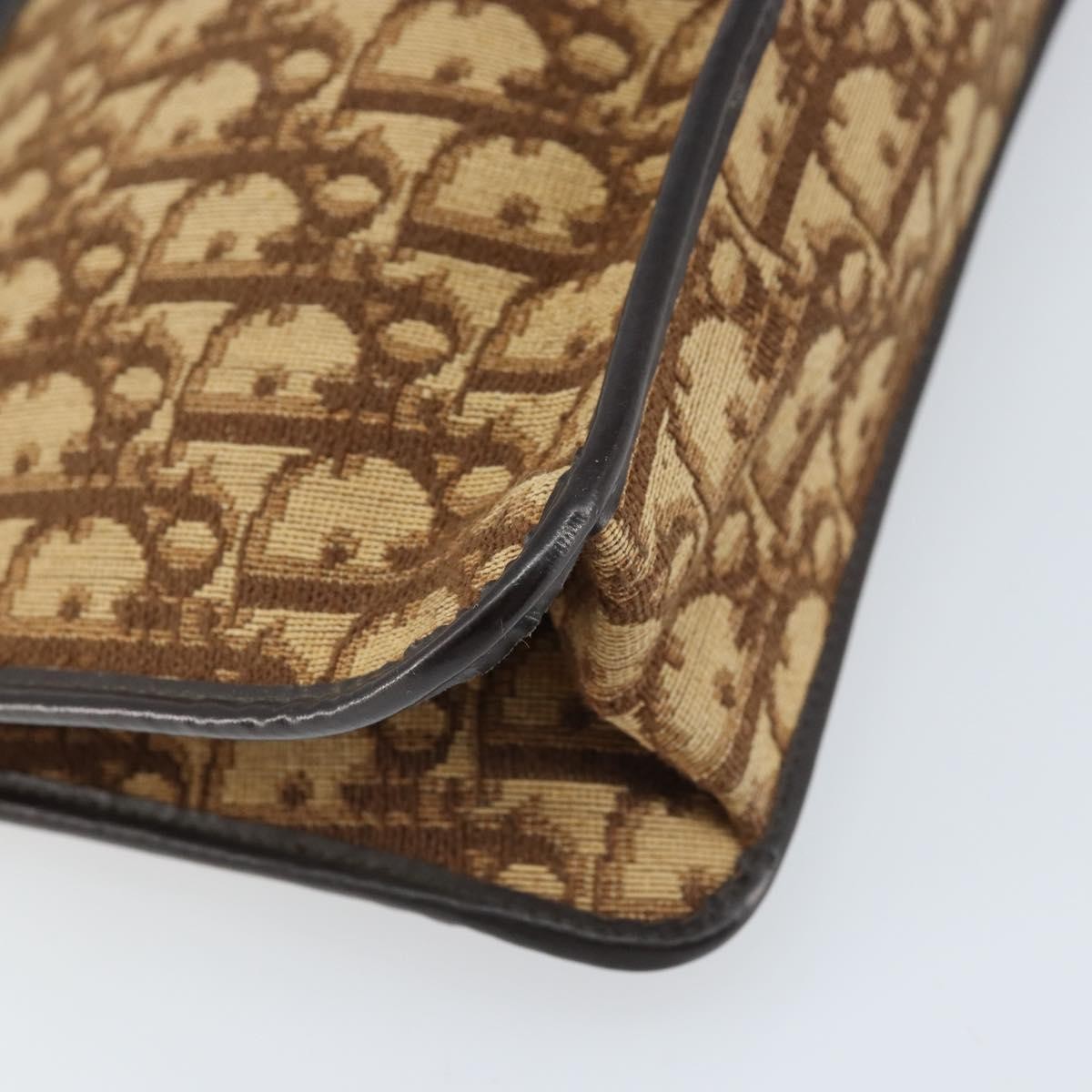 Christian Dior Vintage Trotter Pouch Canvas, BROWN, CANVAS, Clutche & pouche