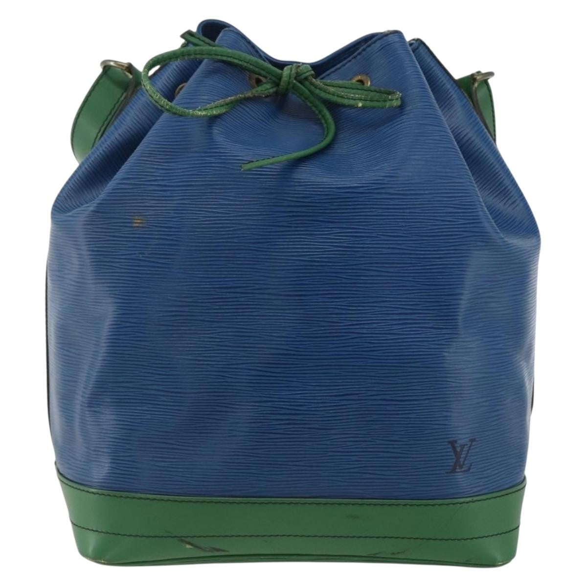 Louis Vuitton Bicolor Noe Handbag Epi Leather, Blue, Leather, Shoulder Bag