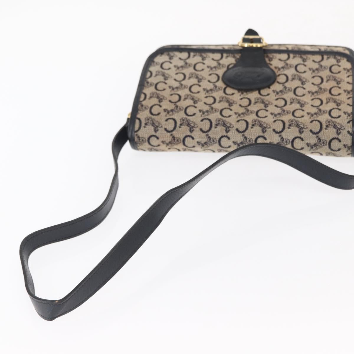 Celine C Sulky Shoulder bag Canvas, NAVY, CANVAS, Shoulder bag