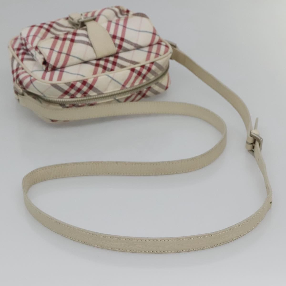 Burberry Nova Check Blue Label Nylon, RED, NYLON, Shoulder bag