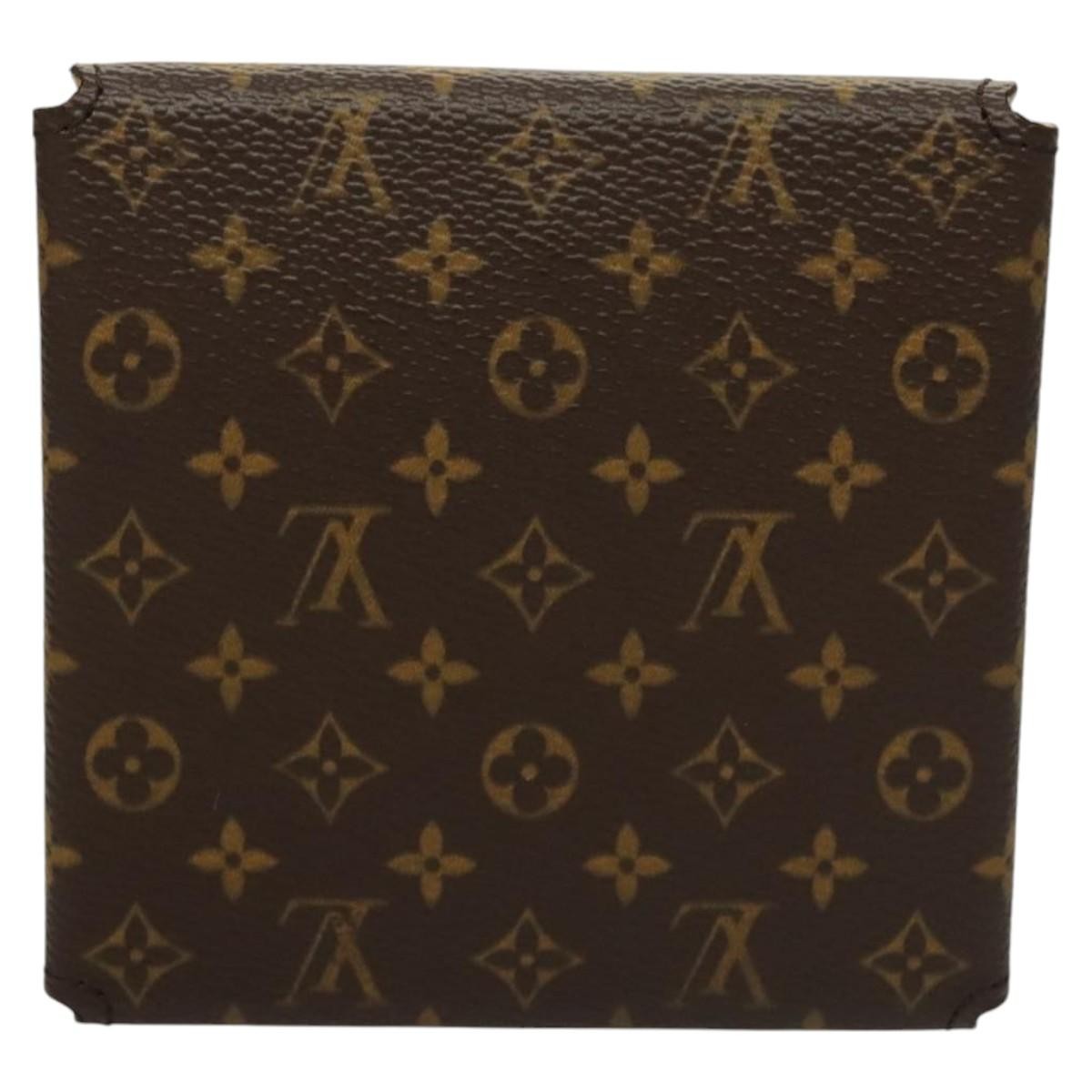 Louis Vuitton CASE JEWELRY BOX Canvas, BROWN, CANVAS, Wallets