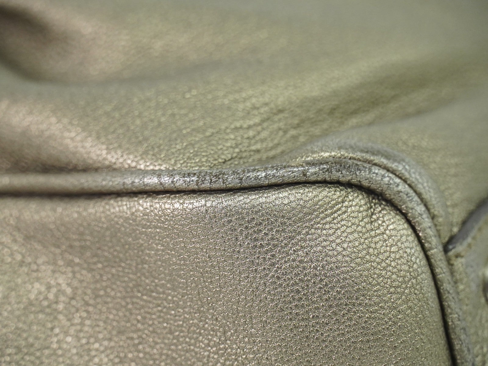 Salvatore Ferragamo Gancini Buckle Shoulder Bag Leather, GOLD, LEATHER, Shoulder bag