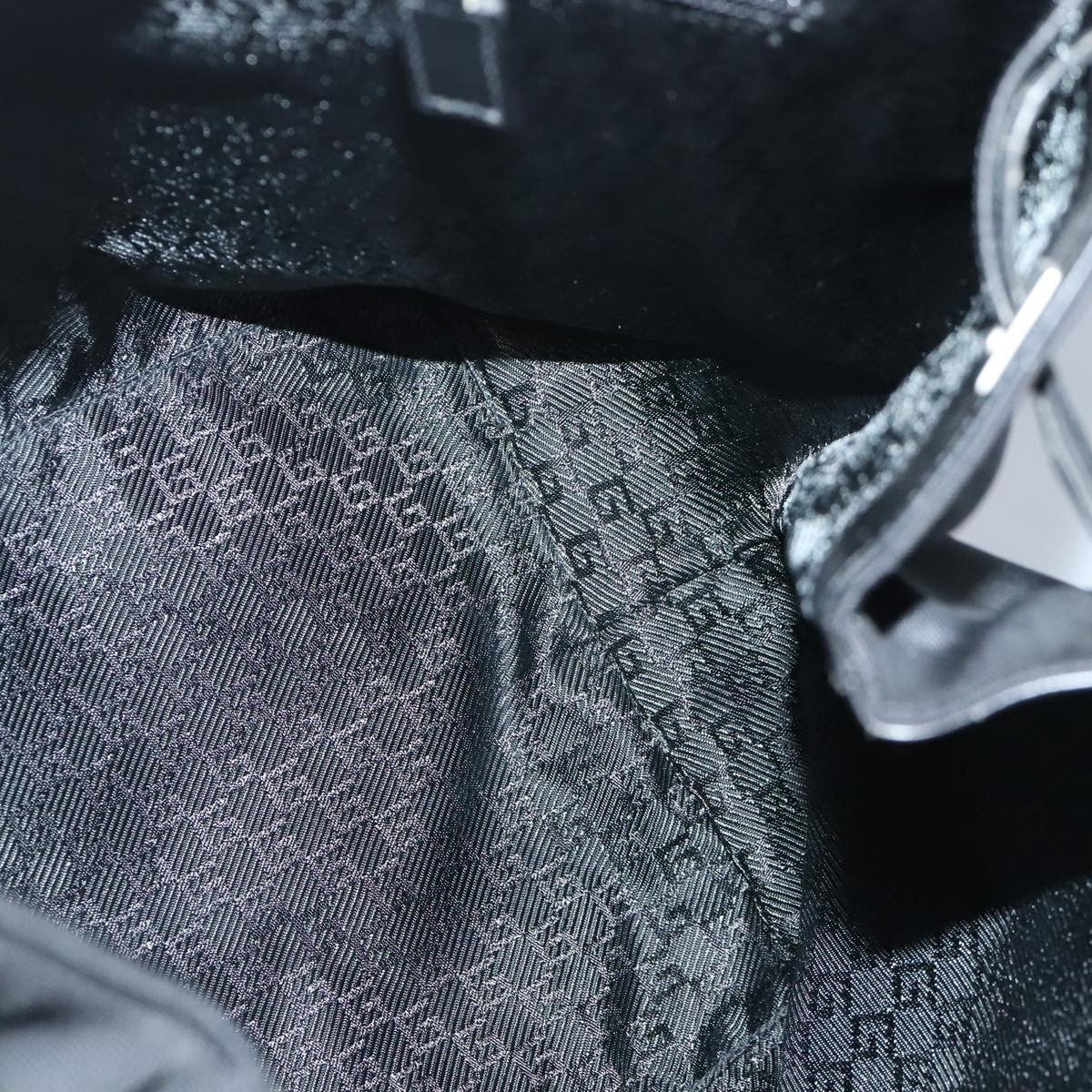 Gucci Gucci logo shoulder bag Canvas, BLACK, CANVAS, Shoulder bag