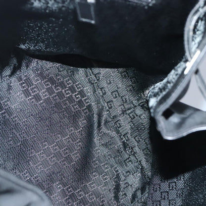 Gucci Gucci logo shoulder bag Canvas, BLACK, CANVAS, Shoulder bag