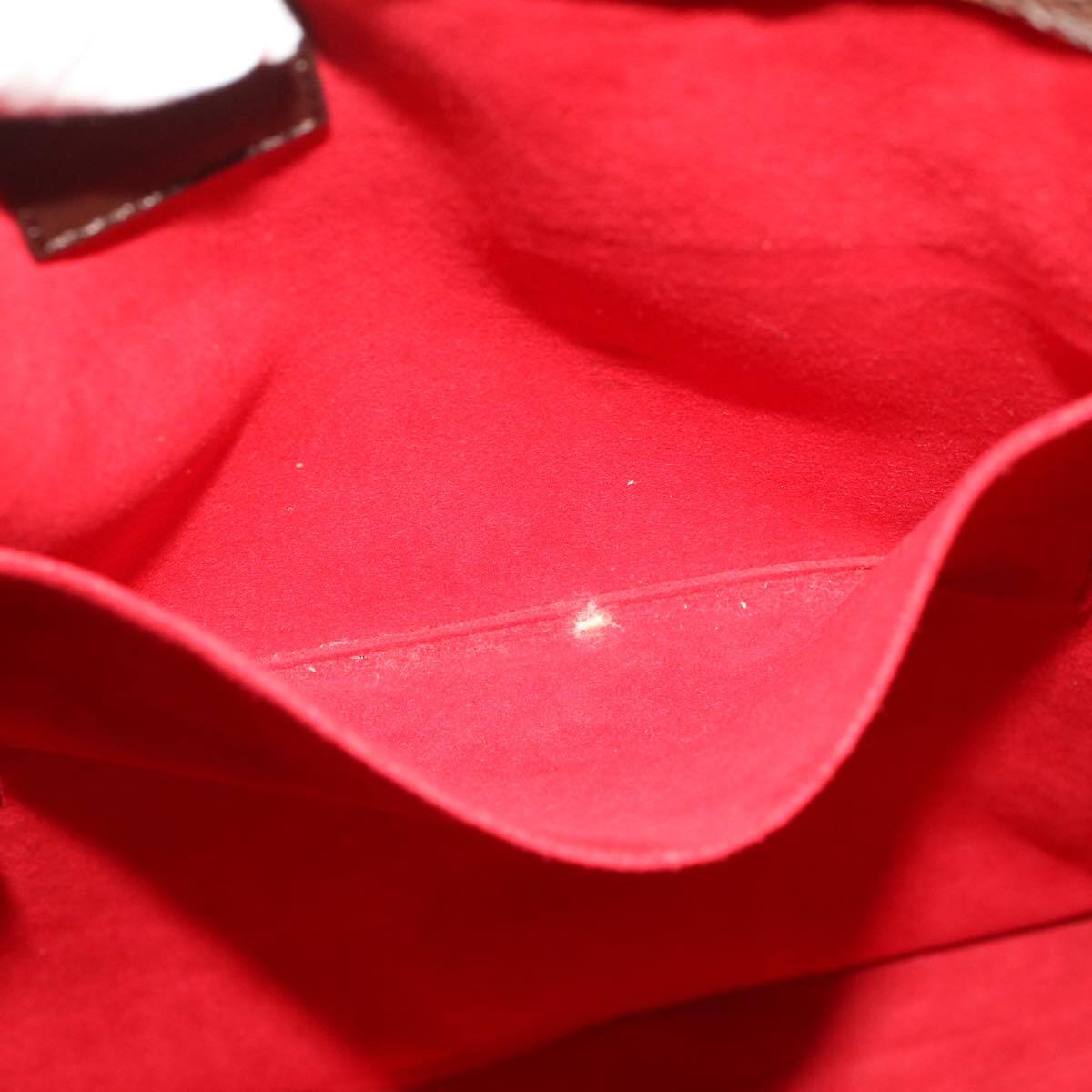 Louis Vuitton Sac Plat Bag Damier, BROWN, CANVAS, Handbag