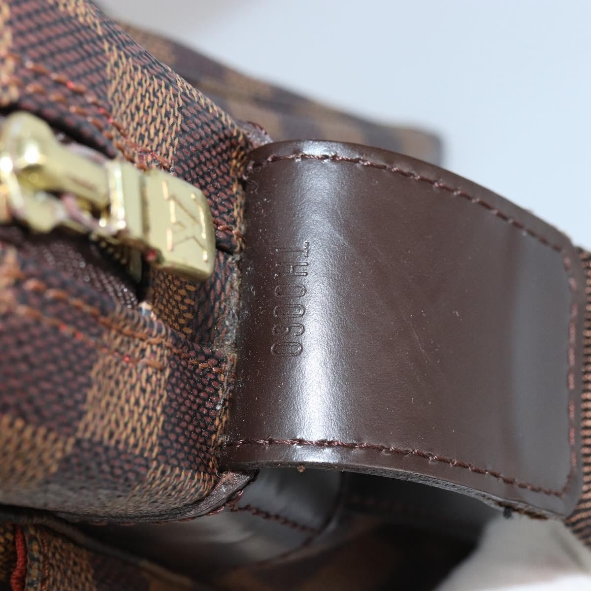 Louis Vuitton Naviglio Handbag Damier, BROWN, CANVAS, Shoulder bag