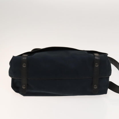 Bottega Veneta Vintage Flap Shoulder Bag Cotton, NAVY, COTTON, Shoulder bag