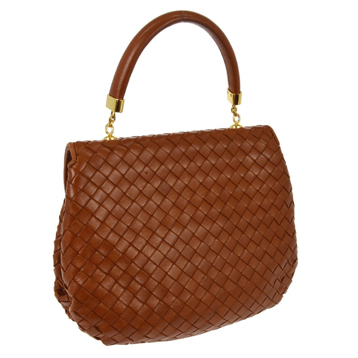 Bottega Veneta Intrecciato Handbag Leather, BROWN, LEATHER, Handbag