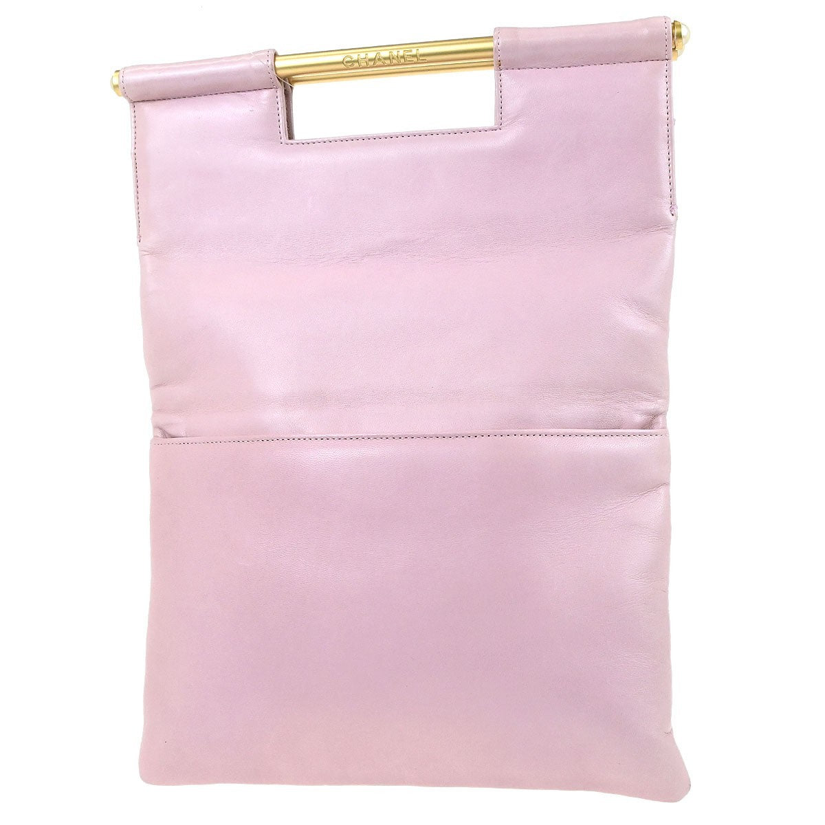 Chanel Chanel Coco Mark Leather Tote bag leather, Pink, Leather, Handbag