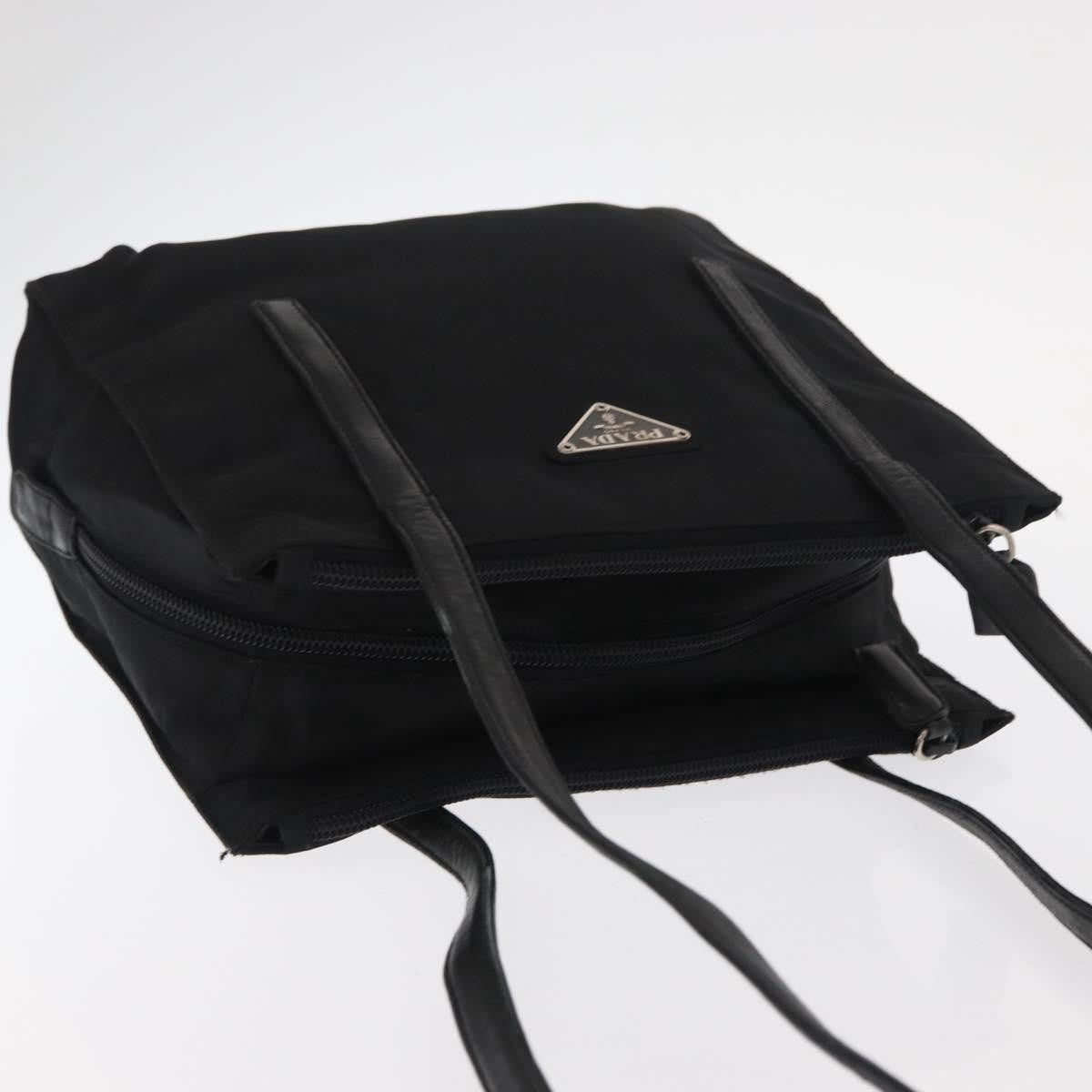 Prada Vintage Shoulder Bag Tessuto, BLACK, NYLON, Shoulder bag