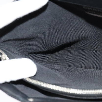 Chanel Vintage Chocolate Bar Metal Ring Tote Quilted Lambskin, BLACK, LEATHER, Tote bag