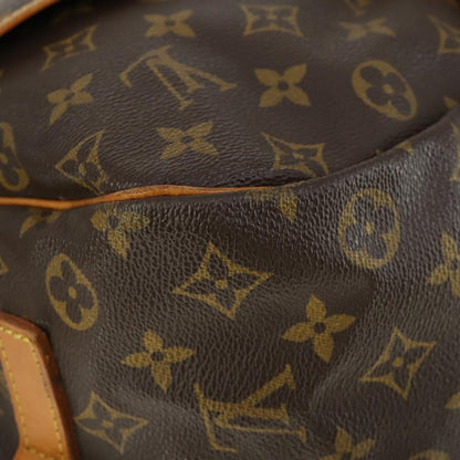 Louis Vuitton Saumur Handbag Monogram Canvas, BROWN, CANVAS, Shoulder bag