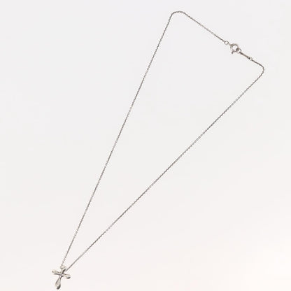 Tiffany & Co. Elsa Peretti Cross Pendant Necklace Sterling Silver, SILVER, SILVER, Necklace