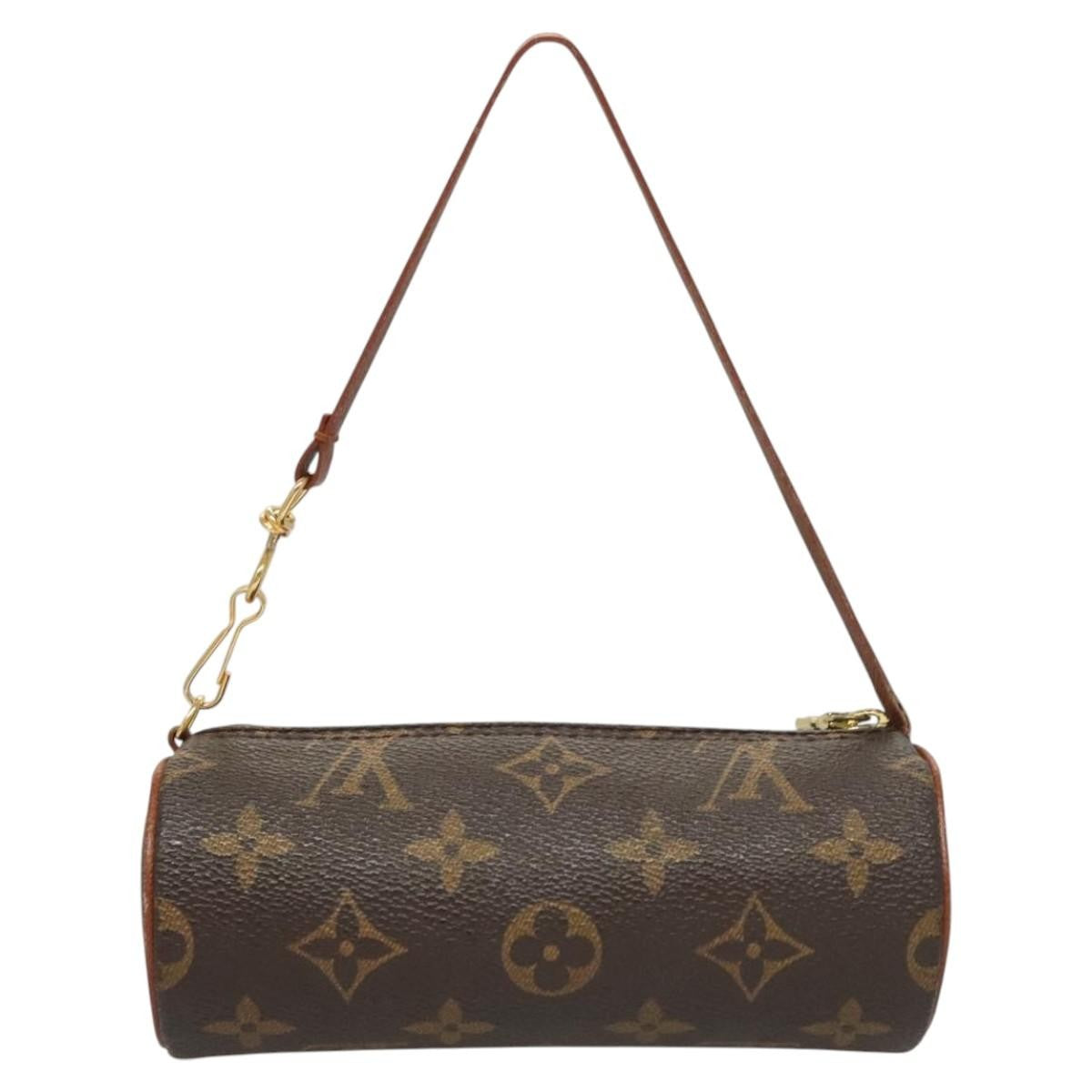 Louis Vuitton Papillon Pochette Monogram Canvas, BROWN, CANVAS, Handbag
