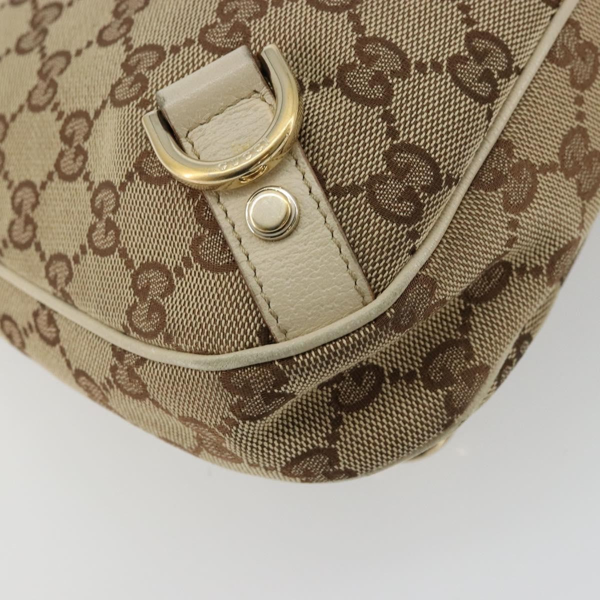 Gucci Abbey Shoulder Bag GG Canvas, Beige, Canvas, Shoulder Bag