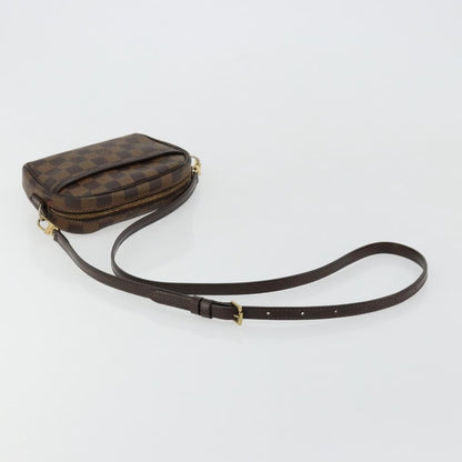 Louis Vuitton Ipanema Pochette Damier, Brown, Canvas, Clutch