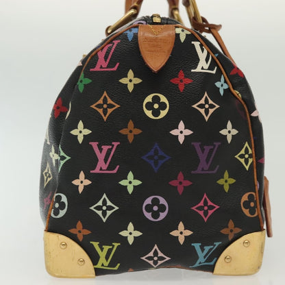 Louis Vuitton Speedy Handbag Monogram Multicolor, BLACK, CANVAS, Handbag