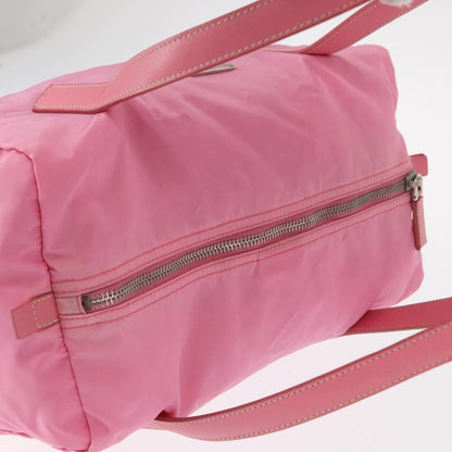 Prada Side Pocket Convertible Duffle Bag Tessuto, Pink, Nylon, Handbag