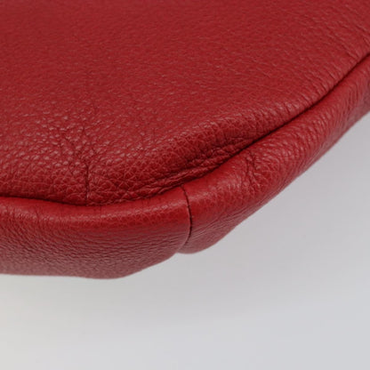 Gucci Logo Belt Bag Printed Leather, RED, LEATHER, Shoulder bag