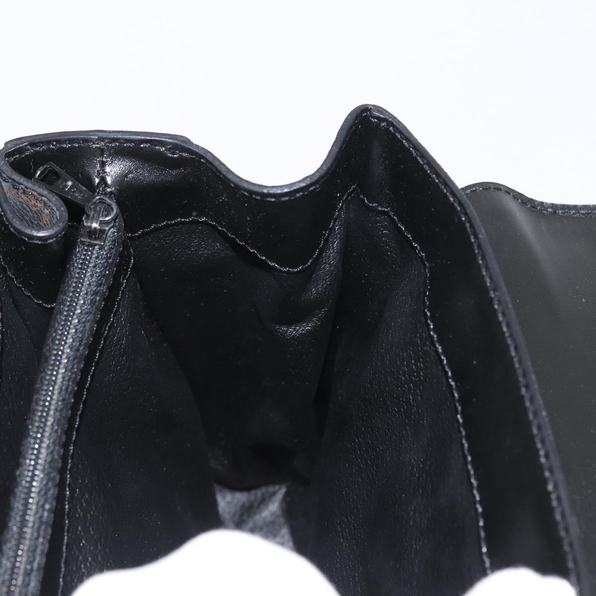 Celine Vintage Convertible Top Handle Bag Macadam Coated Canvas, Black, Canvas, Handbag