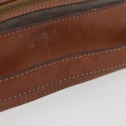 Celine Macadam Vanity Bag Canvas, Brown, Canvas, Clutch