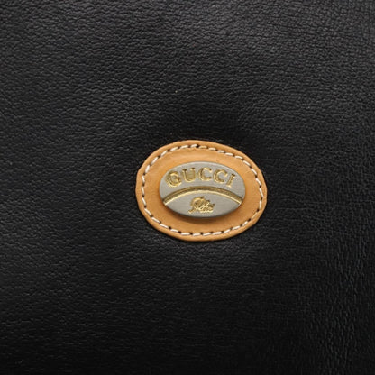 Gucci Zipped Pouch Leather, BLACK, LEATHER, Clutche & pouche