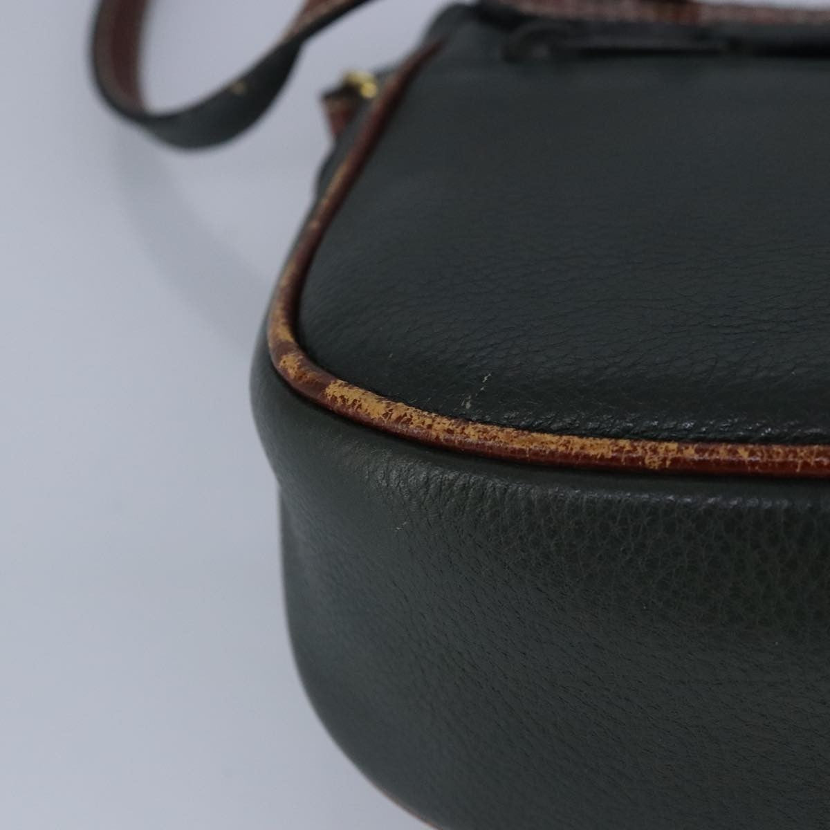 Bally Vintage Shoulder Bag Leather, Green, Leather, Shoulder Bag